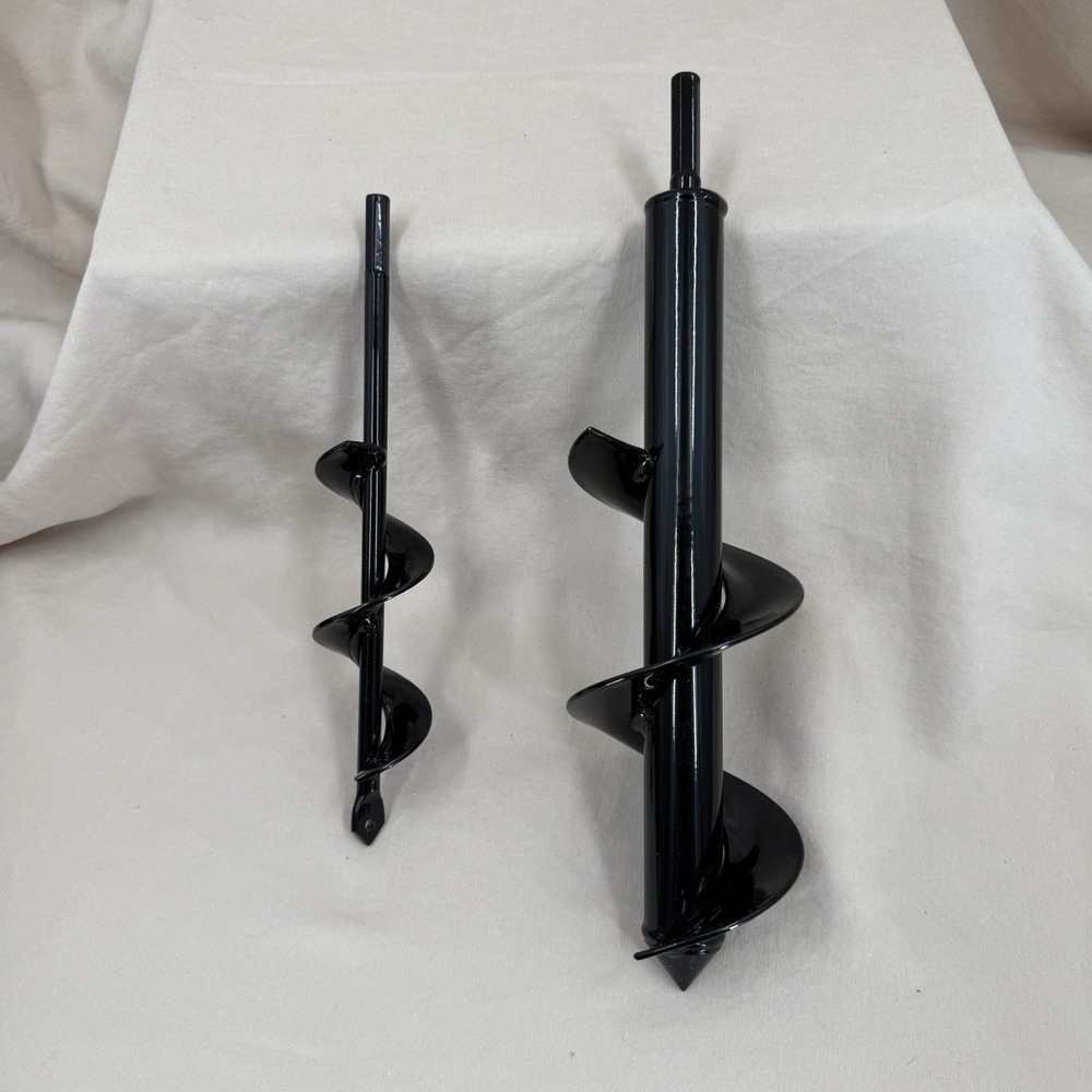 Auger Drill Bit Set for Planting Gardening‎ 8 & 12 in Black Hex Drive Tool